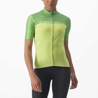CASTELLI Cyklistický dres s krátkým rukávem - VELOCISSIMA LADY - zelená/žlutá S
