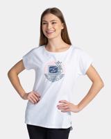 Dámské bavlněné tričko Kilpi NELLIM-W Bílá