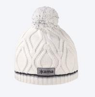 Dětská pletená Merino čepice Kama B90 101 přírodně bílá