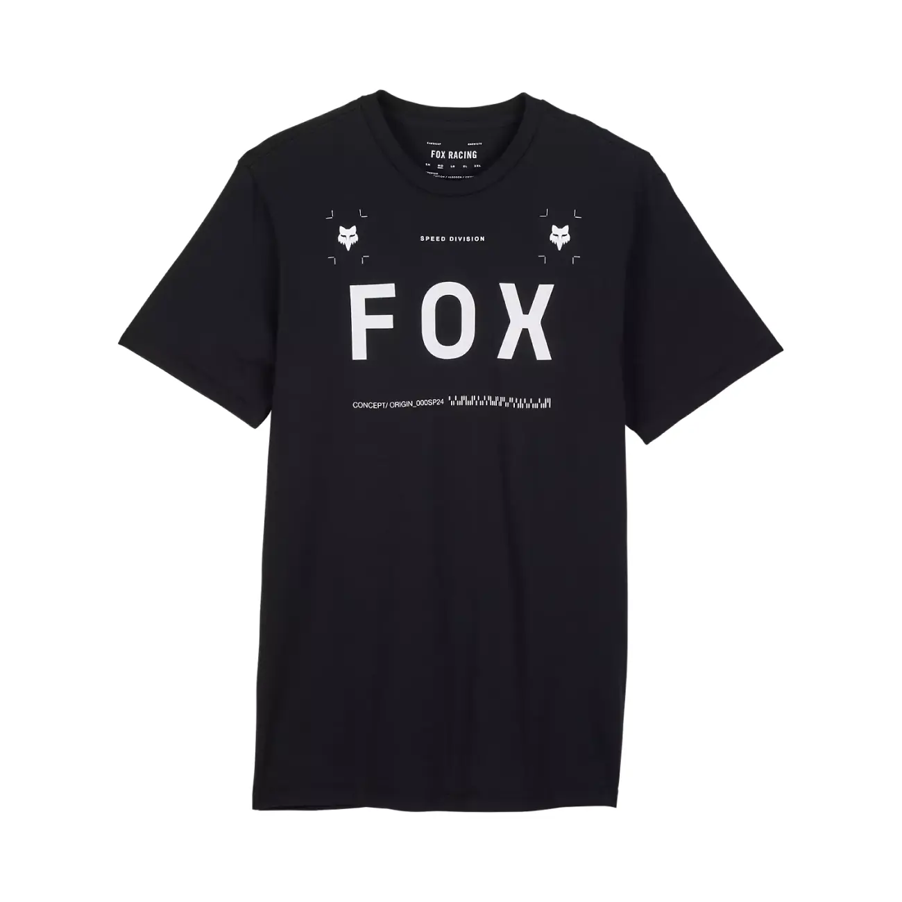 FOX Cyklistické triko s krátkým rukávem - AVIATION PREM - černá S