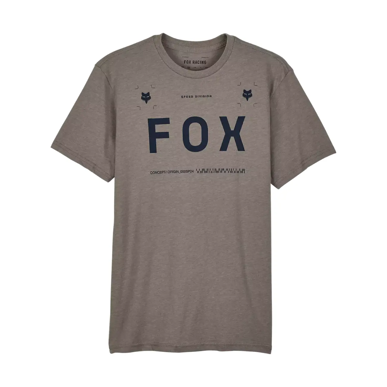 FOX Cyklistické triko s krátkým rukávem - AVIATION PREM - šedá L