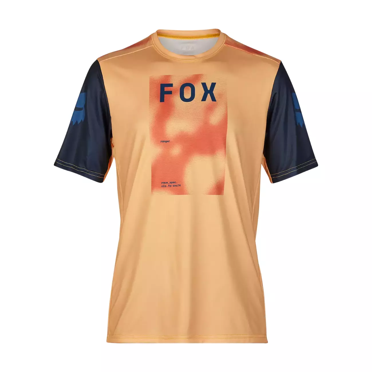 FOX Cyklistický dres s krátkým rukávem - RANGER RACE TAUNT - oranžová S