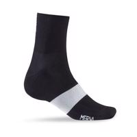 GIRO Cyklistické ponožky klasické - CLASSIC RACER - černá/bílá XL
