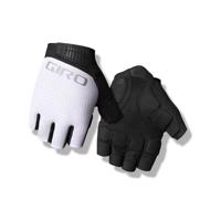 GIRO Cyklistické rukavice krátkoprsté - BRAVO II GEL - bílá/černá L