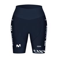 GOBIK Cyklistické kalhoty krátké bez laclu - LIMITED K9 MOVISTAR TEAM 2024 LADY - modrá/bílá L