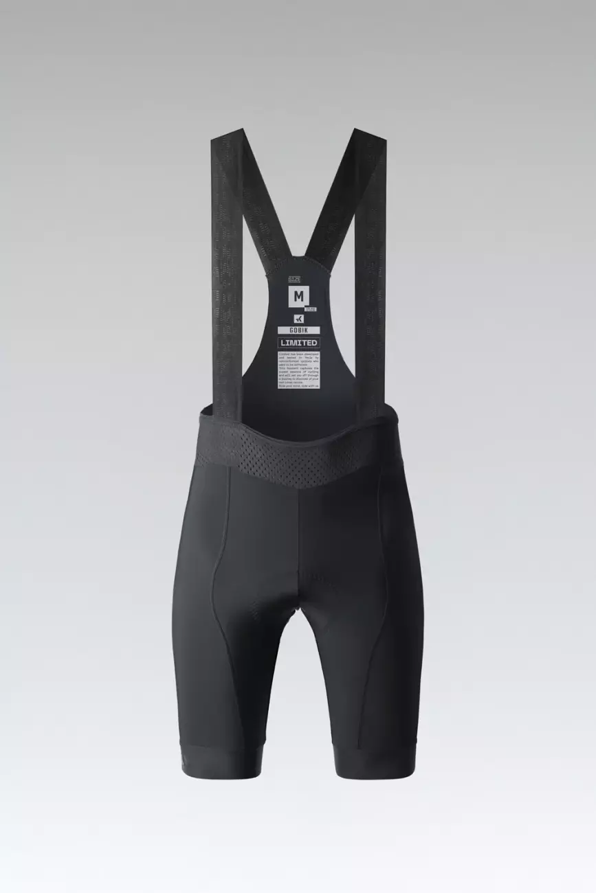 GOBIK Cyklistické kalhoty krátké s laclem - LIMITED 6.0 K7 - černá S
