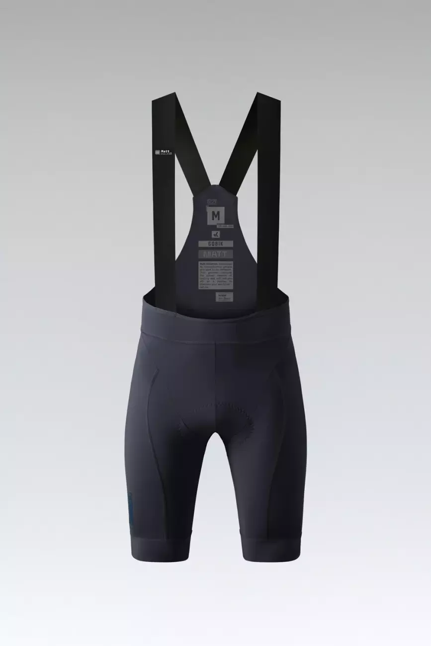 GOBIK Cyklistické kalhoty krátké s laclem - MATT 2.0 K10 - modrá 2XL