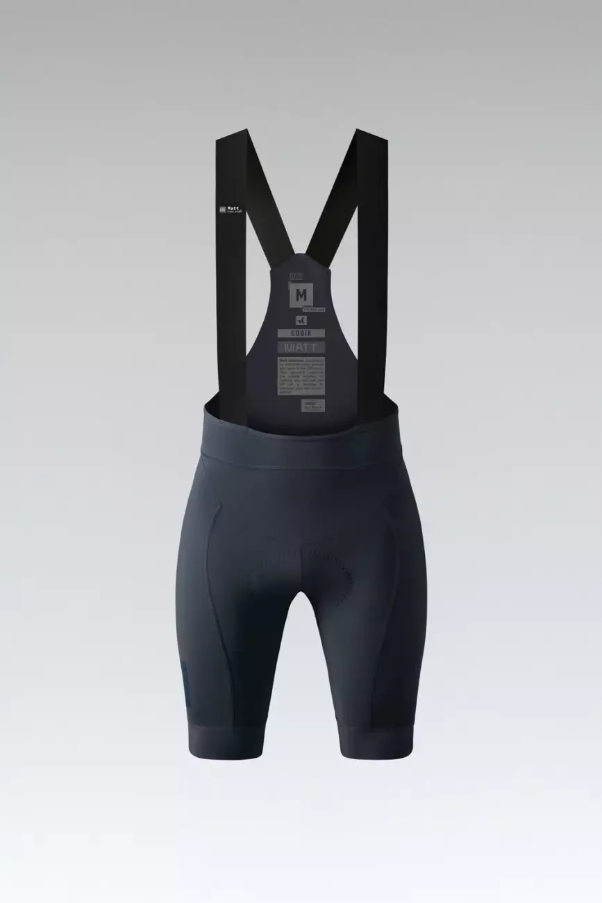 GOBIK Cyklistické kalhoty krátké s laclem - MATT 2.0 K9 W - modrá