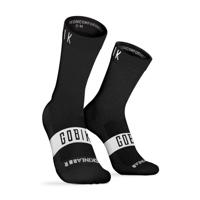 GOBIK Cyklistické ponožky klasické - PURE - bílá/černá