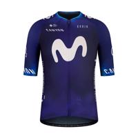 GOBIK Cyklistický dres s krátkým rukávem - MOVISTAR 23 ODYSSEY - bílá/modrá S