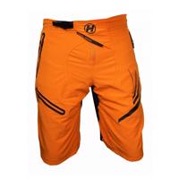 HAVEN Cyklistické kalhoty krátké bez laclu - ENERGIZER - oranžová XL