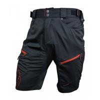 HAVEN Cyklistické kalhoty krátké bez laclu - NAVAHO SLIMFIT - červená/černá M