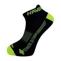 HAVEN Cyklistické ponožky kotníkové - SNAKE SILVER NEO - žlutá/černá 42-43