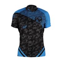 HAVEN Cyklistický dres s krátkým rukávem - SINGLETRAIL - černá/modrá L