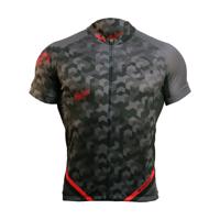 HAVEN Cyklistický dres s krátkým rukávem - SINGLETRAIL - červená/černá 2XL