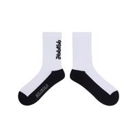 HOLOKOLO Cyklistické ponožky klasické - LINEAL - černá/bílá UNI