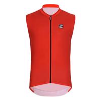 HOLOKOLO Cyklistický dres bez rukávů - AIRFLOW - červená 6XL