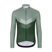 HOLOKOLO Cyklistický dres s dlouhým rukávem zimní - ARROW WINTER - zelená 2XL