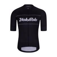 HOLOKOLO Cyklistický dres s krátkým rukávem - GEAR UP - černá 3XL