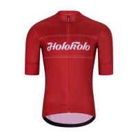 HOLOKOLO Cyklistický dres s krátkým rukávem - GEAR UP - červená 6XL