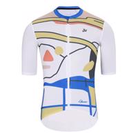 HOLOKOLO Cyklistický dres s krátkým rukávem - HORIZON ELITE - bílá/vícebarevná 5XL