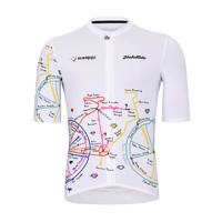 HOLOKOLO Cyklistický dres s krátkým rukávem - MAAPPI ELITE - vícebarevná/bílá