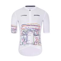 HOLOKOLO Cyklistický dres s krátkým rukávem - MAAPPI II. ELITE - bílá/vícebarevná S