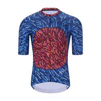 HOLOKOLO Cyklistický dres s krátkým rukávem - TAMELESS - červená/modrá 4XL