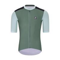 HOLOKOLO Cyklistický dres s krátkým rukávem - TECHNICAL  - zelená/černá 4XL