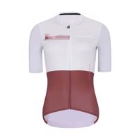 HOLOKOLO Cyklistický dres s krátkým rukávem - VIBES LADY - červená/bílá 2XL