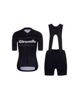 HOLOKOLO Cyklistický krátký dres a krátké kalhoty - GEAR UP  - bílá/černá