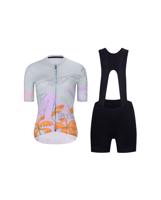 HOLOKOLO Cyklistický krátký dres a krátké kalhoty - SPIRIT  - vícebarevná/černá/šedá