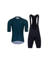 HOLOKOLO Cyklistický krátký dres a krátké kalhoty - VICTORIOUS GOLD  - zelená/černá