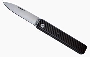 Kapesní nůž Baladéo ECO330 Papagayo, čepel 7,5cm, ocel 420, rukojeť TPE černá