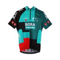 LE COL Cyklistický dres s krátkým rukávem - BORA HANSGROHE 2022 - šedá/zelená 6-7Y