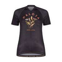 MALOJA Cyklistický dres s krátkým rukávem - MALOJA GANESM. 1/2 - černá L