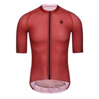 MONTON Cyklistický dres s krátkým rukávem - PRO CARBONFIBER - červená S
