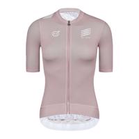 MONTON Cyklistický dres s krátkým rukávem - SKULL HOLIDAY LADY - bílá/růžová XL