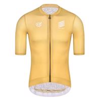 MONTON Cyklistický dres s krátkým rukávem - SKULL ZEUS - zlatá XS