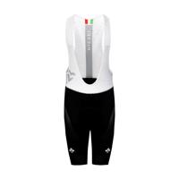 PISSEI Cyklistické kalhoty krátké s laclem - UAE TEAM EMIRATES 2024 - černá