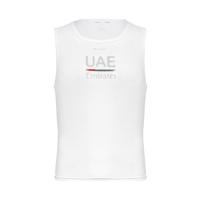 PISSEI Cyklistické triko bez rukávů - UAE TEAM EMIRATES 23 - bílá M-L