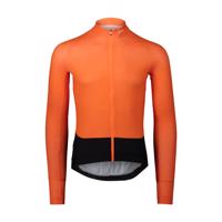 POC Cyklistický dres s dlouhým rukávem letní - ESSENTIAL ROAD - černá/oranžová M