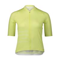 POC Cyklistický dres s krátkým rukávem - PRISTINE PRINT LADY - žlutá M