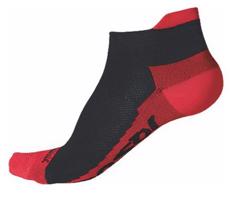 Ponožky Sensor Coolmax Invisible černá červená 1041006-16