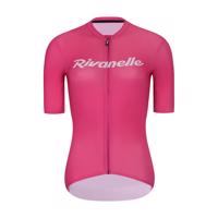 RIVANELLE BY HOLOKOLO Cyklistický dres s krátkým rukávem - DRAW UP - růžová 2XL