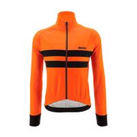 SANTINI Cyklistická zateplená bunda - COLORE HALO - oranžová M