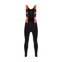 SANTINI Cyklistické kalhoty dlouhé s laclem - COMMAND WINTER - oranžová/černá XL