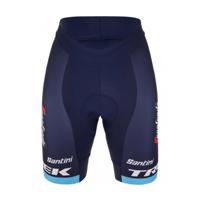 SANTINI Cyklistické kalhoty krátké bez laclu - TREK SEGAFREDO 2023 LADY FAN LINE - modrá XS