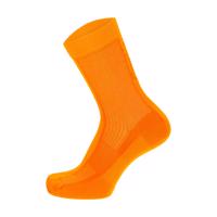 SANTINI Cyklistické ponožky klasické - CUBO LIGHT SUMMER - oranžová XS