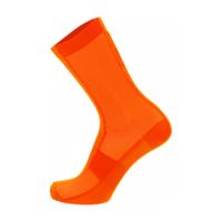 SANTINI Cyklistické ponožky klasické - PURO - oranžová XS-S